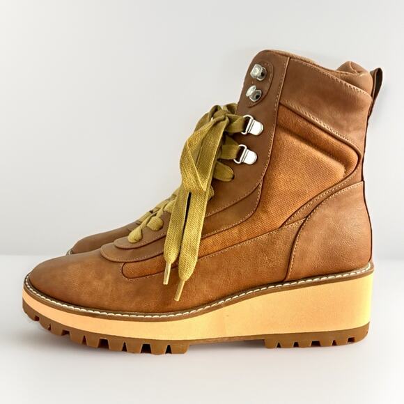 Coconuts by Matisse Tan Lace Up Boots - Picture 5 of 6